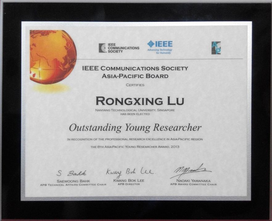 Asia Pacific (AP) Outstanding Young Researcher Award